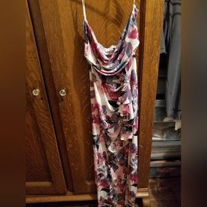 Maddison Grey floral gown